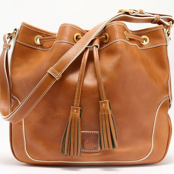 NWT ✅ Dooney & Bourke Florentini Natural Leather Drawstring Bag ✨ New with Tags - Picture 3 of 16